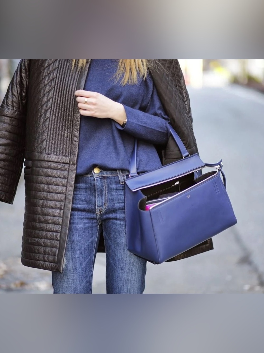 Celine Tri Color Medium Edge Back Phoebe Philo Era